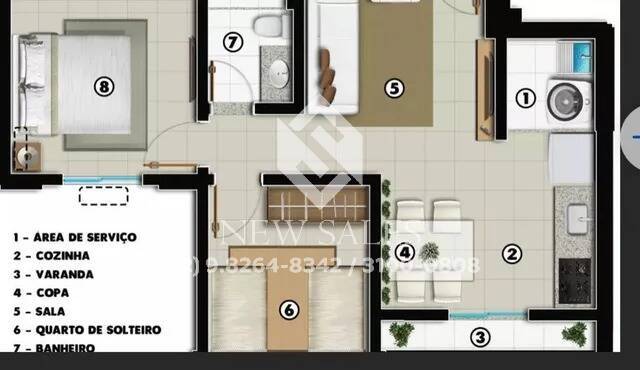 Apartamento à venda com 2 quartos, 58m² - Foto 16